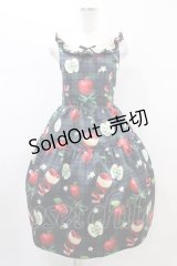 Emily Temple cute / タータンRibbonAppleノースリーブワンピース  black watch H-26-02-14-1030-ET-OP-KB-ZH