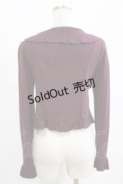 画像3: axes femme / ラッフル襟Wボタンボレロ M パープル H-26-02-14-051-AX-TO-NS-ZH