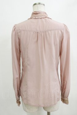 画像3: axes femme / プチスタンドフリルブラウス M ピンク H-26-02-14-052-AX-BL-NS-ZH