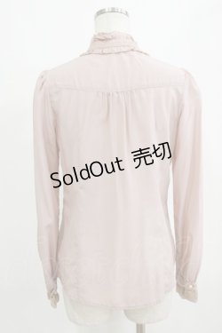 画像3: axes femme / プチスタンドフリルブラウス M ピンク H-26-02-14-052-AX-BL-NS-ZH