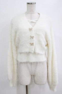 画像1: couture BY ROJITA / リボン釦キャミ付きシャギーミニCD Free オフ H-26-02-14-056-GO-TO-NS-ZH