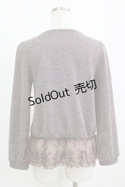 画像3: axes femme / レイヤード風プルオーバー M ブラウン H-26-02-14-057-AX-TO-NS-ZH