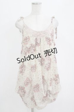 画像1: axes femme / 花柄キャミソール M 生成り H-26-02-14-061-AX-TO-NS-ZH