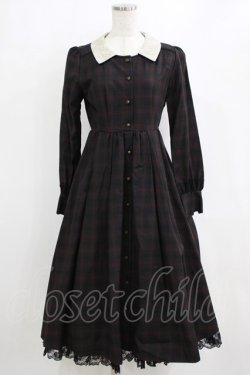 画像1: axes femme / リボンタイ付きクラシックワンピース M ブラック H-26-02-14-007-AX-OP-NS-ZH