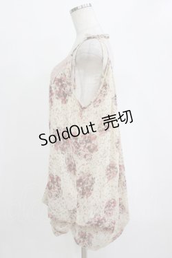 画像2: axes femme / 花柄キャミソール M 生成り H-26-02-14-061-AX-TO-NS-ZH