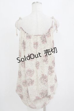 画像3: axes femme / 花柄キャミソール M 生成り H-26-02-14-061-AX-TO-NS-ZH