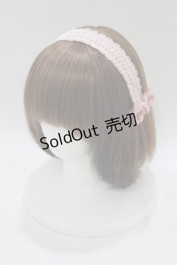 画像1: m petit by misako / AM*NIヘッドドレスB  ピンク H-26-02-14-077-LO-AC-NS-ZH