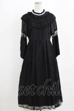 画像1: axes femme / ヴィクトリアンレーシーワンピース M ブラック H-26-02-14-008-AX-OP-NS-ZH