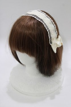 画像1: m petit by misako / AM*NIヘッドドレスA  生成り H-26-02-14-079-LO-AC-NS-ZH