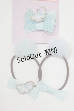 画像1: m petit by misako / ヘアアクセサリーセット/シナモロール  サックス H-26-02-14-080-LO-AC-NS-ZH