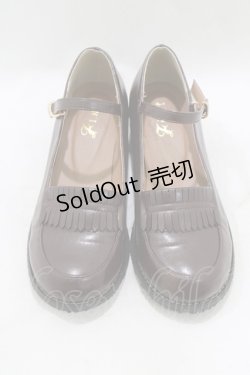 画像1: Fi.n.t / ストラップローファー L/24.5~25cm ブラウン H-26-02-14-085-CA-SH-NS-ZH