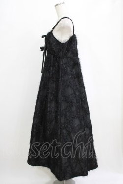 画像2: axes femme POETIQUE / カットジャガードキャミワンピ M ブラック H-26-02-14-010-AX-OP-NS-ZH