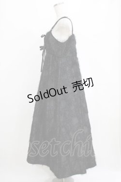 画像2: axes femme POETIQUE / カットジャガードキャミワンピ M ブラック H-26-02-14-010-AX-OP-NS-ZH