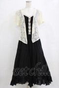 axes femme / レースボレロドッキングワンピース M ブラック H-26-02-14-011-AX-OP-NS-ZH