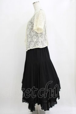 画像2: axes femme / レースボレロドッキングワンピース M ブラック H-26-02-14-011-AX-OP-NS-ZH