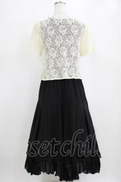 画像3: axes femme / レースボレロドッキングワンピース M ブラック H-26-02-14-011-AX-OP-NS-ZH