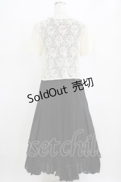 画像3: axes femme / レースボレロドッキングワンピース M ブラック H-26-02-14-011-AX-OP-NS-ZH