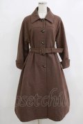 F&A / べっ甲釦ステンカラーオーバーコート Free BROWN H-26-02-14-012-LO-CO-NS-ZH