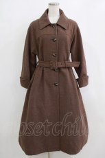 画像1: F&A / べっ甲釦ステンカラーオーバーコート Free BROWN H-26-02-14-012-LO-CO-NS-ZTC065 (1)