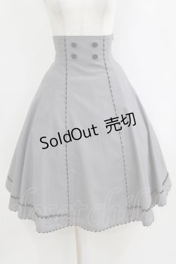 画像1: Innocent World White / ハイウエストフレアースカート M/63cm丈 グレー H-26-02-14-002-IW-OP-NS-ZH