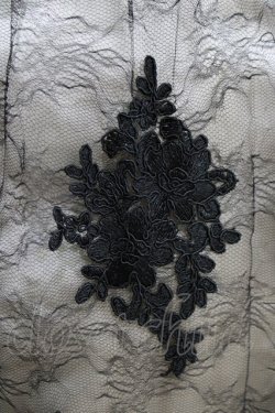 画像4: axes femme / コードレーススカート M ブラック/生成り H-26-02-14-019-AX-SK-NS-ZH