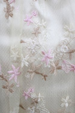 画像4: axes femme / カラー刺繍スカート M 生成り H-26-02-14-020-AX-SK-NS-ZH