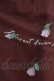 画像4: an another angelus / フラワーロゴ刺繍チュールスカート Free Bordeaux H-26-02-14-021-CA-SK-NS-ZH (4)