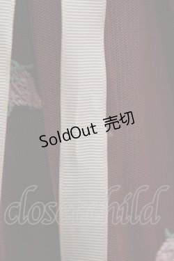 画像5: an another angelus / フラワーロゴ刺繍チュールスカート Free Bordeaux H-26-02-14-021-CA-SK-NS-ZH