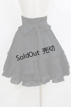 画像3: Chalmiere / レースアップフリルスカート M ブラック H-26-02-15-026-0-SK-NS-ZH