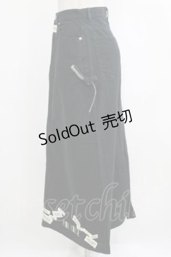 画像2: PINK HOUSE / ワッペンスカート Free ブラック H-26-02-15-027-LO-SK-NS-ZH