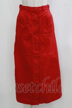 画像1: PINK HOUSE / 前ボタンスカート Free レッド H-26-02-15-028-LO-SK-NS-ZH
