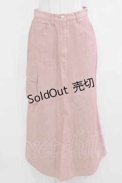 画像1: PINK HOUSE / ワッペンスカート Free レッド H-26-02-15-029-LO-SK-NS-ZH
