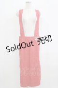 PINK HOUSE / サスペンダースカート Free レッド H-26-02-15-030-LO-SK-NS-ZH