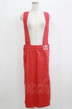 画像1: PINK HOUSE / サスペンダースカート Free レッド H-26-02-15-030-LO-SK-NS-ZH