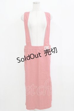 画像1: PINK HOUSE / サスペンダースカート Free レッド H-26-02-15-030-LO-SK-NS-ZH