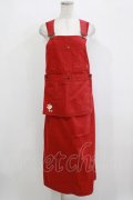 PINK HOUSE / エプロンジャンパースカート Free レッド H-26-02-15-031-LO-OP-NS-ZH