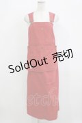 PINK HOUSE / エプロンジャンパースカート Free レッド H-26-02-15-031-LO-OP-NS-ZH