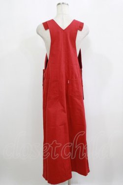 画像3: PINK HOUSE / エプロンジャンパースカート Free レッド H-26-02-15-031-LO-OP-NS-ZH