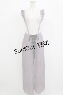 画像1: EATME / FRONTレースアッププリーツパンツ S ラベンダー H-26-02-15-033-LO-PA-NS-ZH