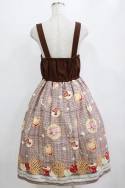 画像3: axes femme POETIQUE / アップルパイレースアップワンピース M ブラウン H-26-02-15-003-AX-OP-NS-ZH