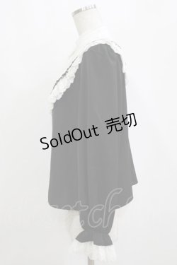 画像2: Chalmiere / ヨーク切り替えブラウス M ブラック H-26-02-15-035-0-BL-NS-ZH