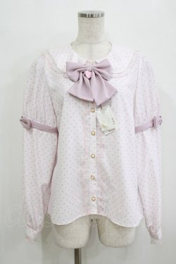 画像1: Amavel / Fancy POP Daydreamドットブラウス Free ピンク H-26-02-15-036-CA-BL-NS-ZH