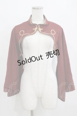 画像1: metamorphose / 無地着物袖ボレロ Free ボルドー H-26-02-15-037-ME-TO-NS-ZH