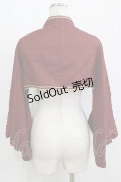 画像3: metamorphose / 無地着物袖ボレロ Free ボルドー H-26-02-15-037-ME-TO-NS-ZH