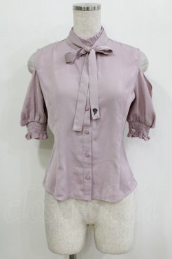 画像1: EATME / オープンショルダーボウタイブラウス Free ピンク H-26-02-15-038-LO-BL-NS-ZH