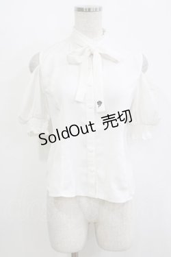 画像1: EATME / オープンショルダーボウタイブラウス Free オフ H-26-02-15-039-LO-BL-NS-ZH