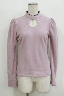 画像1: EATME / フレアスリーブリブTOP Free ラベンダー H-26-02-15-040-LO-TO-NS-ZH