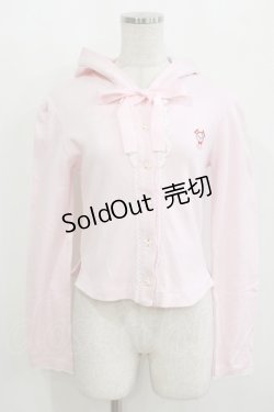 画像1: BABY,THE STARS SHINE BRIGHT / リボン釦のうさみみカーディガン Free ピンク H-26-02-15-043-BA-TO-NS-ZH