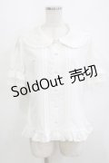 Lolitime（海外ロリータブランド） / 刺繍衿ブラウス XL オフ H-26-02-15-044-GO-BL-NS-ZH
