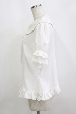 画像2: Lolitime（海外ロリータブランド） / 刺繍衿ブラウス XL オフ H-26-02-15-044-GO-BL-NS-ZH